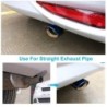 Universal car exhaust pipe - muffler - stainless steel - roasted blueExhaust mufflers
