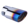 Universal car exhaust pipe - muffler - stainless steel - roasted blueExhaust mufflers