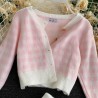 Knitted plaid set - skirt - vest - cardiganDresses