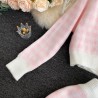 Knitted plaid set - skirt - vest - cardiganDresses