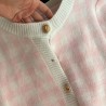 Knitted plaid set - skirt - vest - cardiganDresses