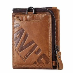Vintage leather wallet - card / coin holder - large capacityWallets