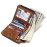 Vintage leather wallet - card / coin holder - large capacityWallets