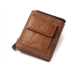 Vintage leather wallet - card / coin holder - large capacityWallets