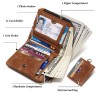 Vintage leather wallet - card / coin holder - large capacityWallets