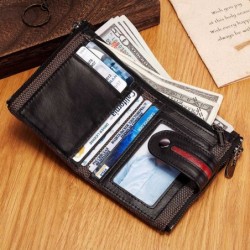 Vintage leather wallet - card / coin holder - large capacityWallets