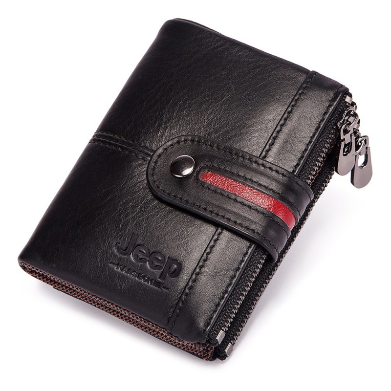 Vintage leather wallet - card / coin holder - large capacityWallets