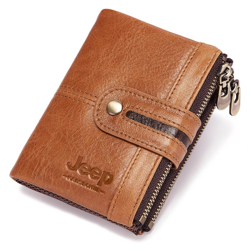 Vintage leather wallet - card / coin holder - large capacityWallets