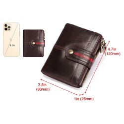 Vintage leather wallet - card / coin holder - large capacityWallets