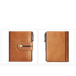 Vintage leather wallet - card / coin holder - large capacityWallets