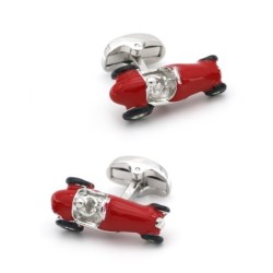 Vintage red car - silver cufflinksCufflinks
