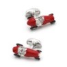 Vintage red car - silver cufflinksCufflinks