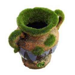 Resin vase with moss - aquarium decorationDecorations