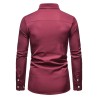 Asymmetrical long sleeve shirt - decorative golden embroideryT-shirts