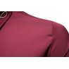 Asymmetrical long sleeve shirt - decorative golden embroideryT-shirts