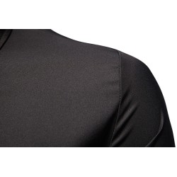 Asymmetrical long sleeve shirt - decorative golden embroideryT-shirts