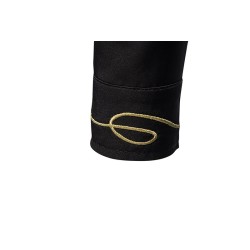 Asymmetrical long sleeve shirt - decorative golden embroideryT-shirts