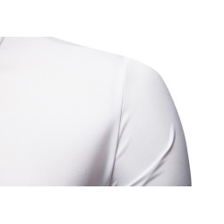 Asymmetrical long sleeve shirt - decorative golden embroideryT-shirts
