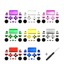 Replaceable chrome buttons - for Dualshock 4 PS4 Pro Slim Controller - setControllers