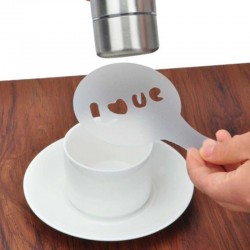 Stencils for coffee - cappuccino - latte - templates - 16 piecesCoffee ware