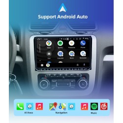 Car radio - 2 Din - 9 inch - Android 10 - 2GB - 32GB - Bluetooth - GPS - carplay - for Volkswagen Golf 5 6 PassatDin 2