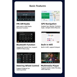 Car radio - 2 Din - 9 inch - Android 10 - 4GB - 64GB - Bluetooth - GPS - carplay - for Volkswagen Golf 5 6 PassatDin 2