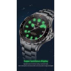 PAGANI - automatic stainless steel watch - mesh strap - waterproof - blueWatches