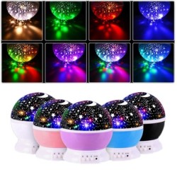 LED night lamp - starry sky projector - rotatable - 3WLights & lighting