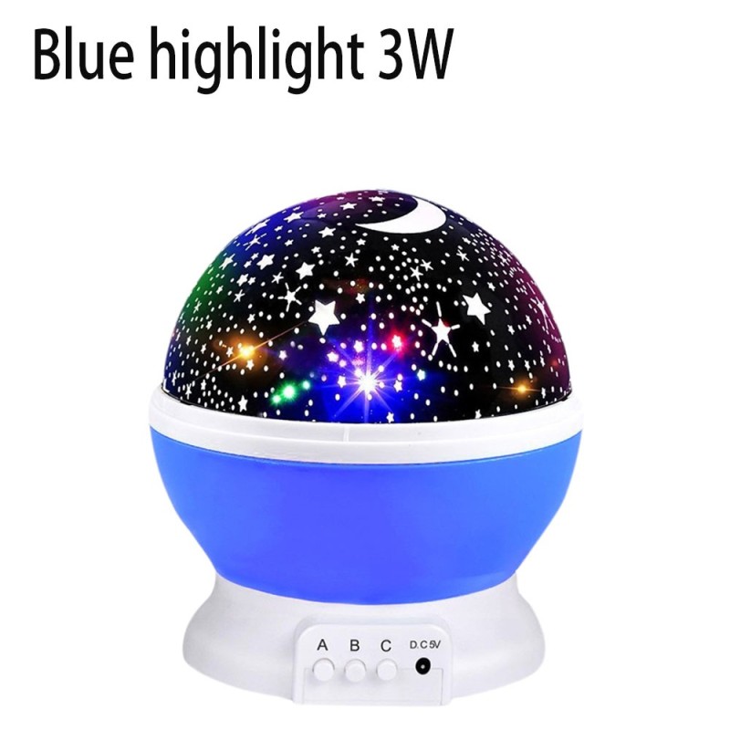 LED night lamp - starry sky projector - rotatable - 3WLights & lighting
