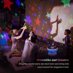 LED night lamp - starry sky projector - rotatable - 3WLights & lighting