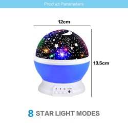 LED night lamp - starry sky projector - rotatable - 3WLights & lighting