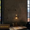Retro iron wall lamp - adjustable lengthWall lights