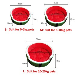 Soft dog / cat bed - watermelon shapedBeds & mats