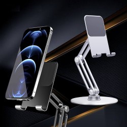 Phone / tablet holder - metal stand - rotatable - adjustableHolders