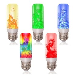 LED fire effect bulb - flicker flame - 4 modes - 3W - E27E27
