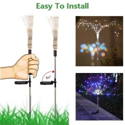 LED fireworks - solar garden lamp - waterproofSolar lighting