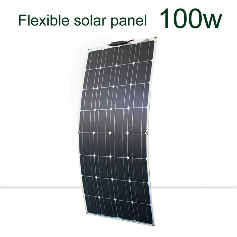 Solar panel kit - flexible - 100W / 200W / 300W - 12V / 24V - with PV connector - battery charger moduleSolar panels Solar panel kit - flexible - 100W / 200W / 300W - 12V / 24V - with PV connector - battery charger moduleSolar panels