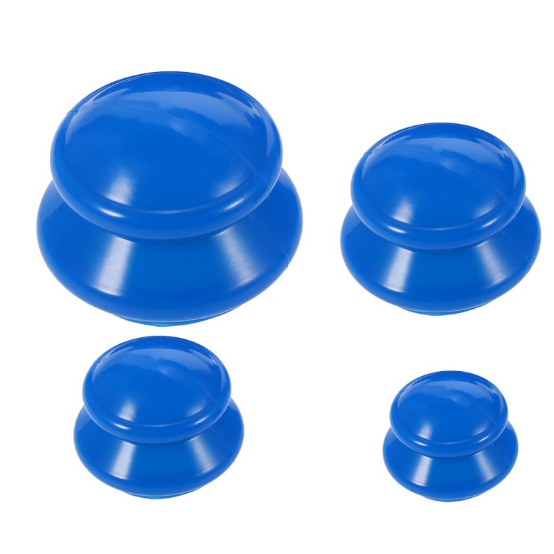 Anti cellulite silicone vacuum cups - body massager - Chinese bubbles - 4 piecesMassage