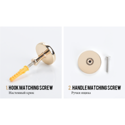 Round furniture handles - knobs - wall hooksFurniture