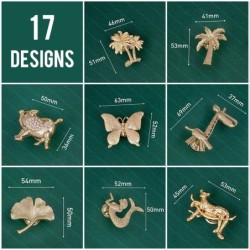 Golden furniture handles - knobs - plants / animals shapedFurniture