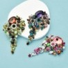 Elegant brooch with crystal flowersBrooches