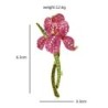 Crystal orchid flower - elegant broochBrooches