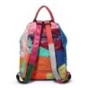 Leather backpack - with rivets - colorful rainbow colorsBackpacks