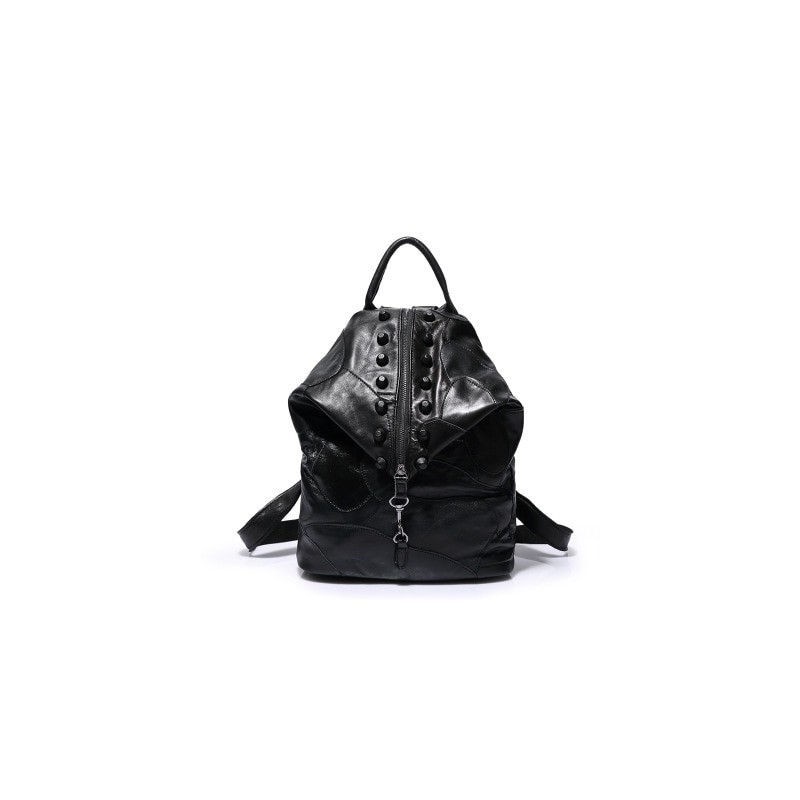 Leather backpack - with rivets - colorful rainbow colorsBackpacks