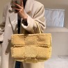 Trendy plush handbag - large capacityHandbags