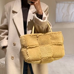 Trendy plush handbag - large capacityHandbags