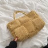 Trendy plush handbag - large capacityHandbags