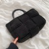 Trendy plush handbag - large capacityHandbags