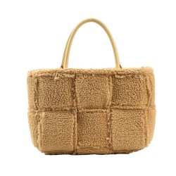 Trendy plush handbag - large capacityHandbags