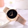 Elegant Quartz watch - stainless steel mesh strap - moon / starsWatches